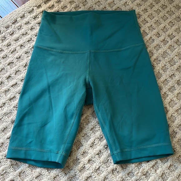 Lululemon Wunder Train High Rise Short 8" Teal Lagoon 4 - Picture 6 of 12